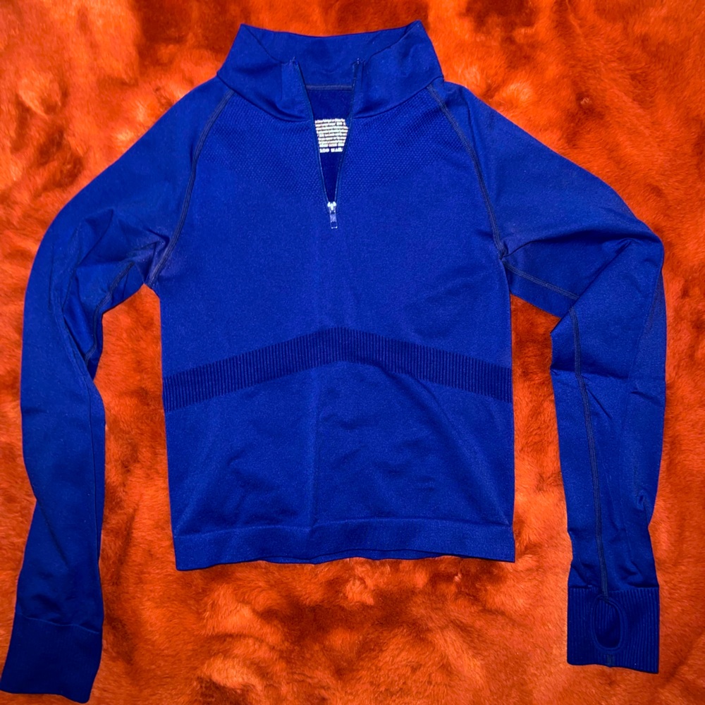 Victoria’s Secret pink lightly worn blue workout zip up